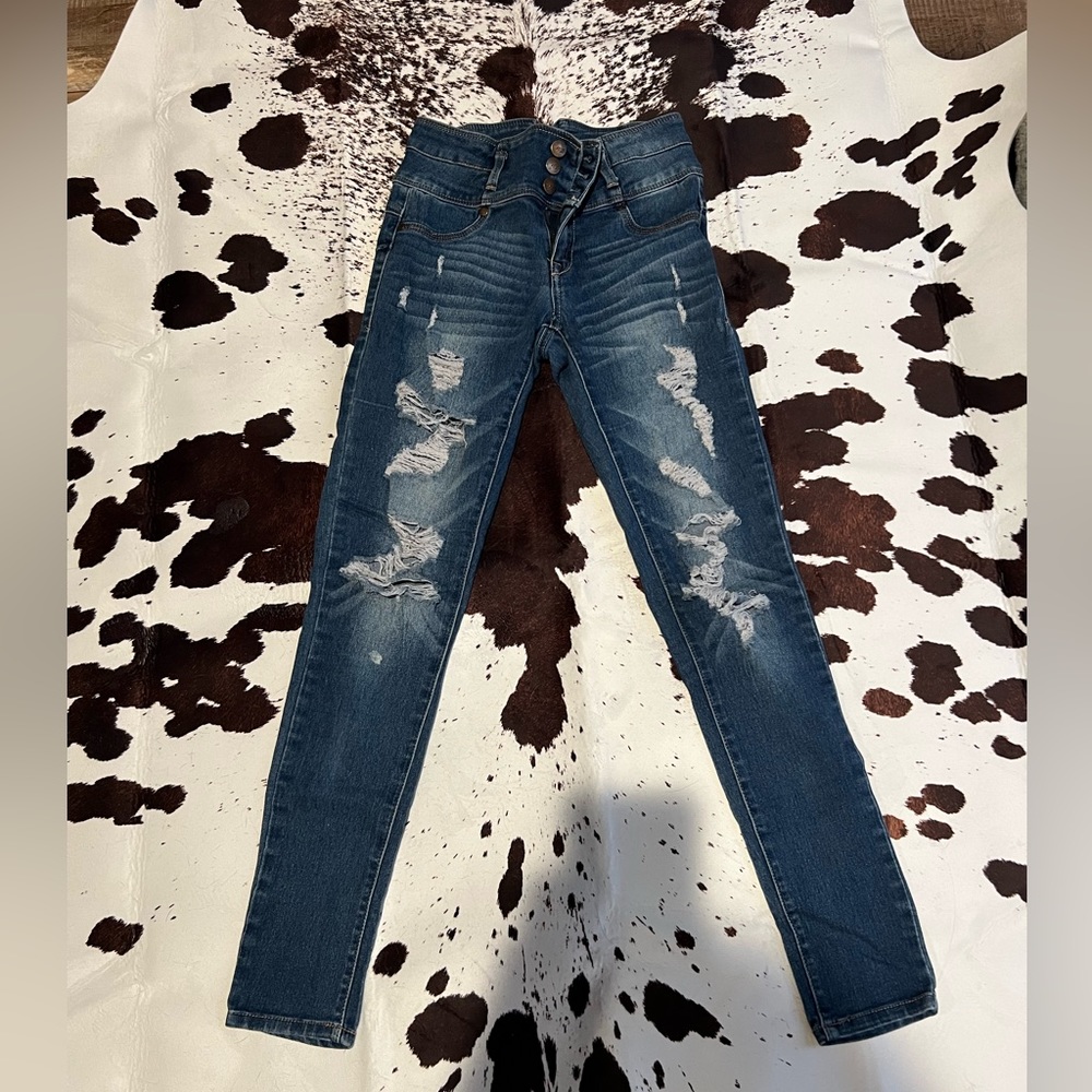 High rise skinny jeans size 3